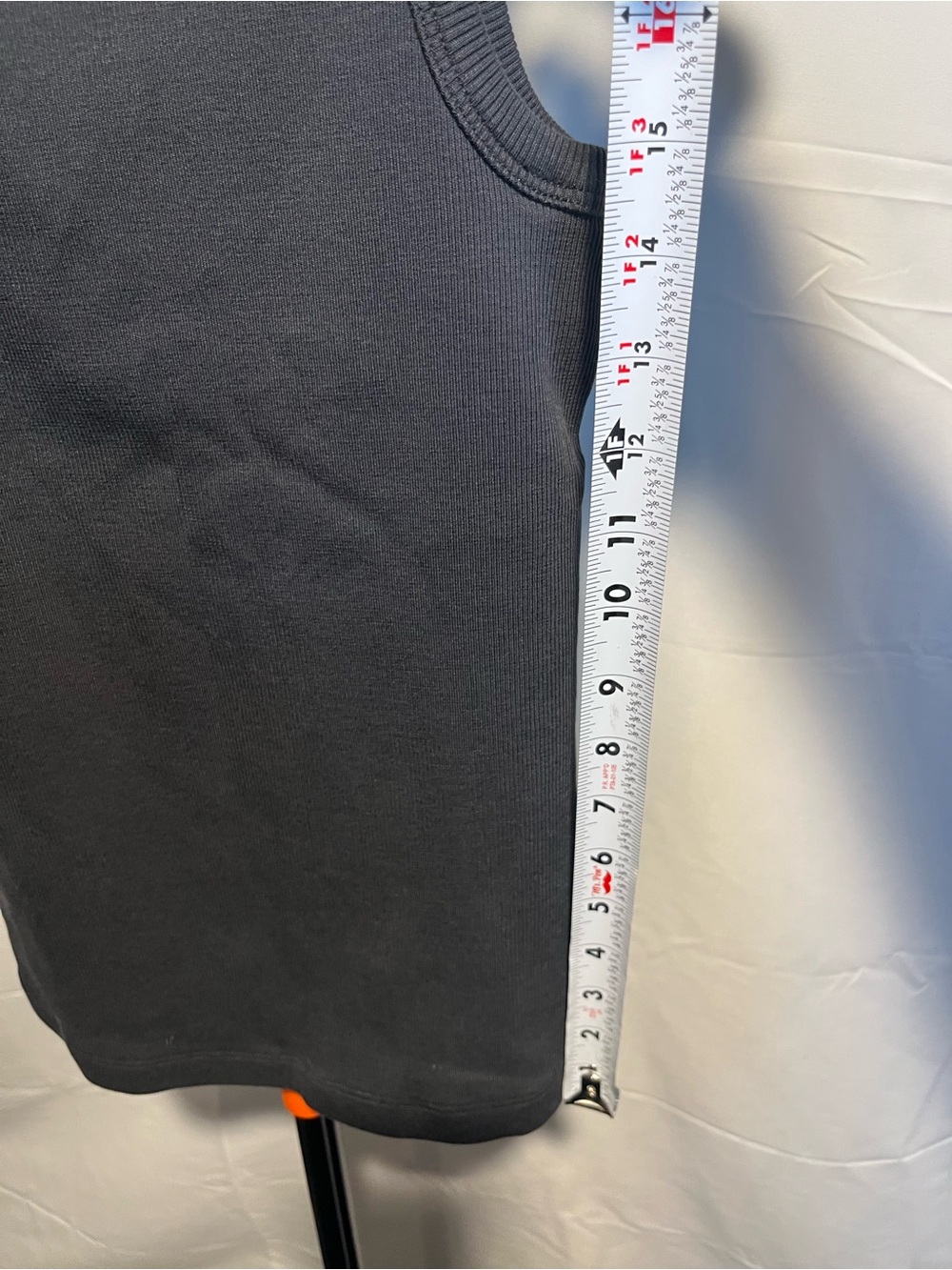 händværk Luxury Ultra Premium Black Peruvian Pima Cotton Ribbed Tank Top SM - Picture 2 of 7